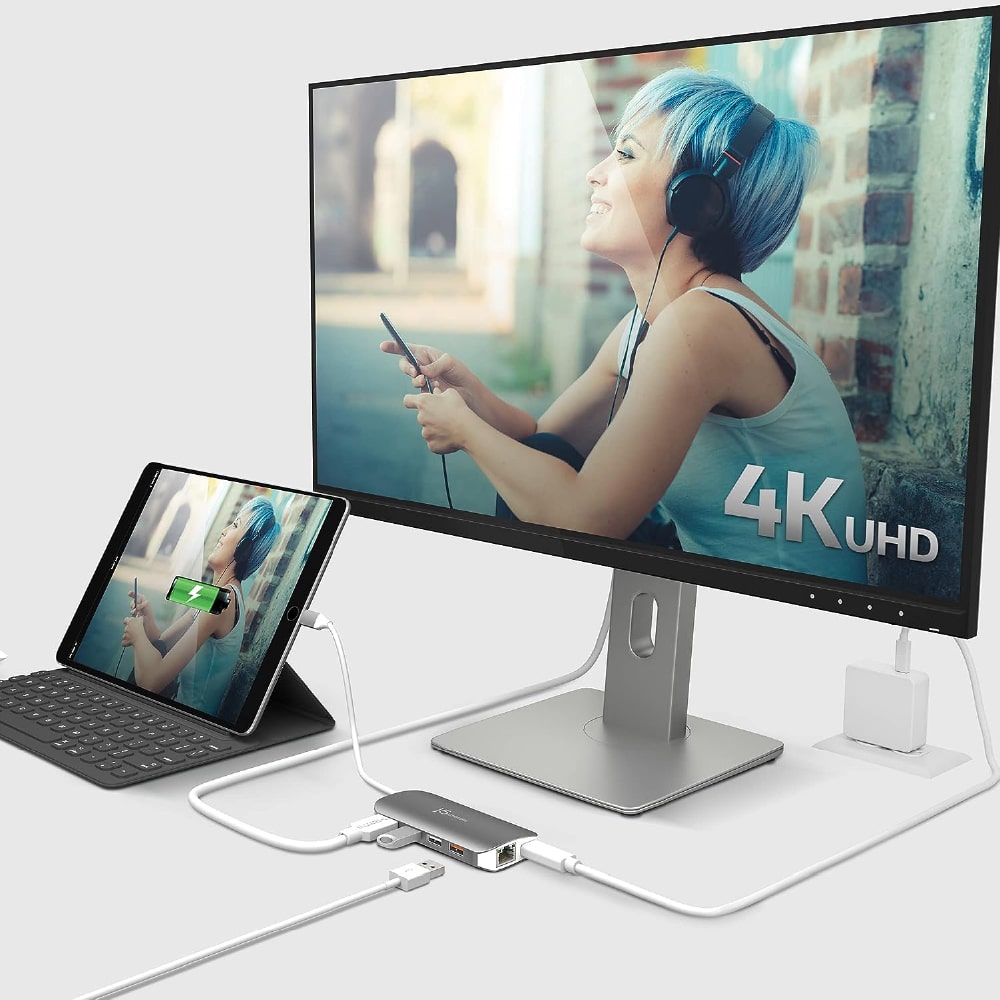 J5create USB-C 9-in-1 4K HDMI™ Multi-Port Hub with PD 100W (JCD383)