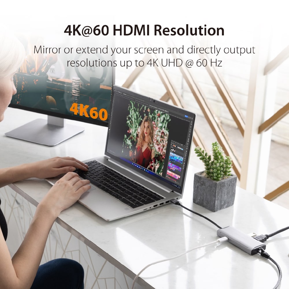 J5create USB-C 6-in-1 4K60 HDMI™ 10Gbps Travel Dock (JCD392)