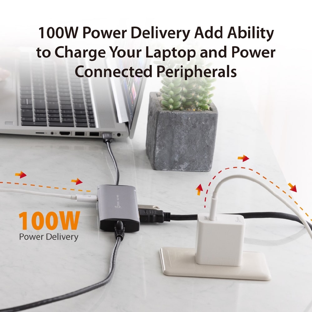 J5create USB-C 6-in-1 4K60 HDMI™ 10Gbps Travel Dock (JCD392)