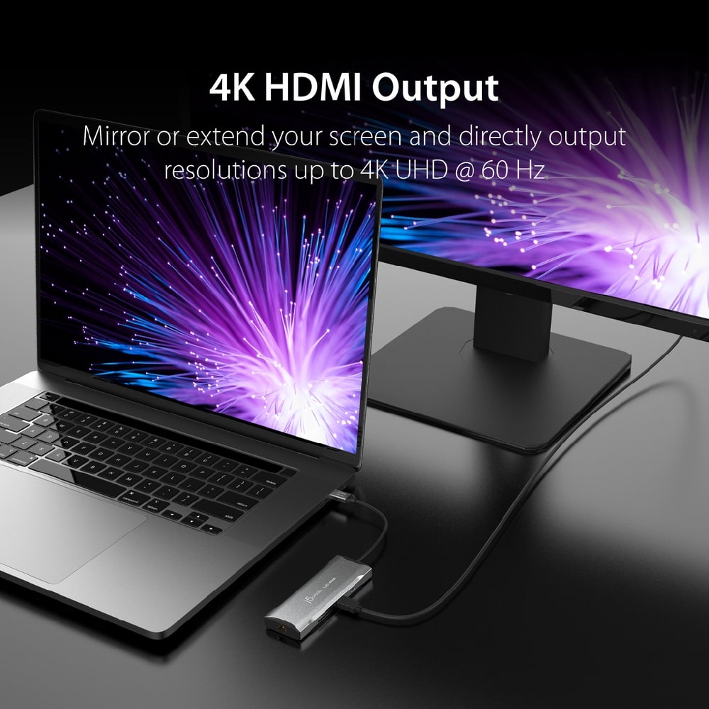 J5create USB-C 9-in-1 4K60 HDMI™ 10Gbps Travel Dock (JCD393)