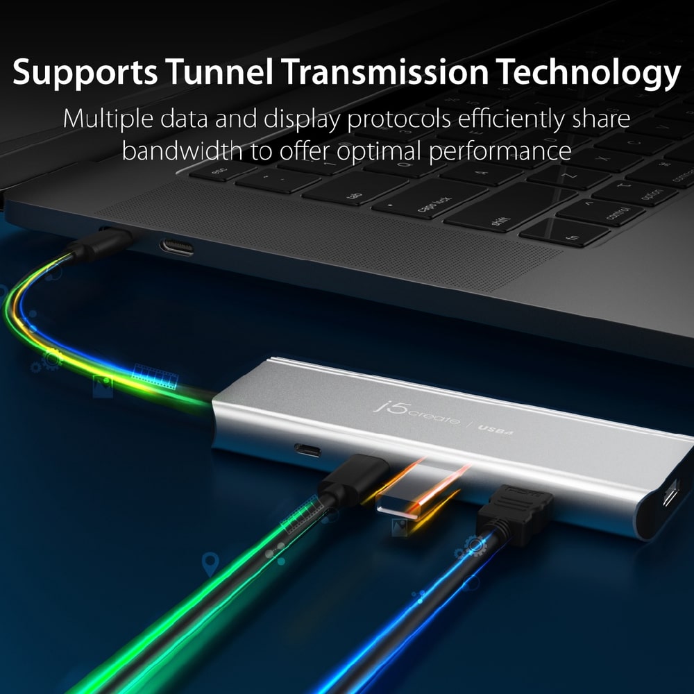 J5create USB4 5-in-1 Dual 4K Multi-Port Hub (JCD401)