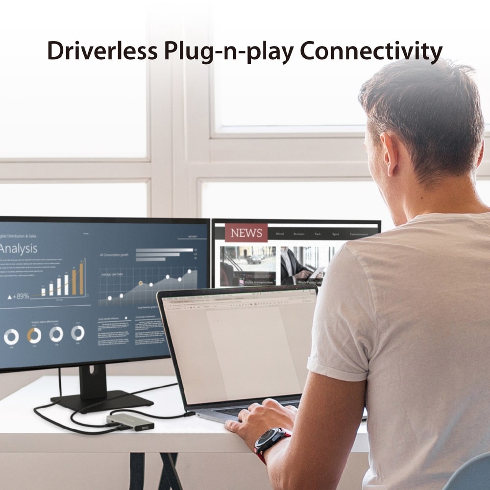 J5create USB4 5-in-1 Dual 4K Multi-Port Hub (JCD401)