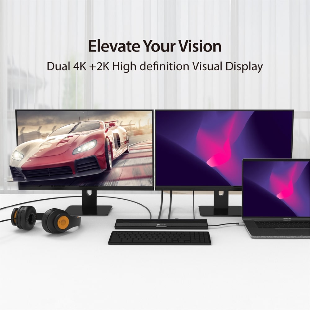 J5create USB-C 10-in-1 Dual HDMI™ Docking Station (JCD542)