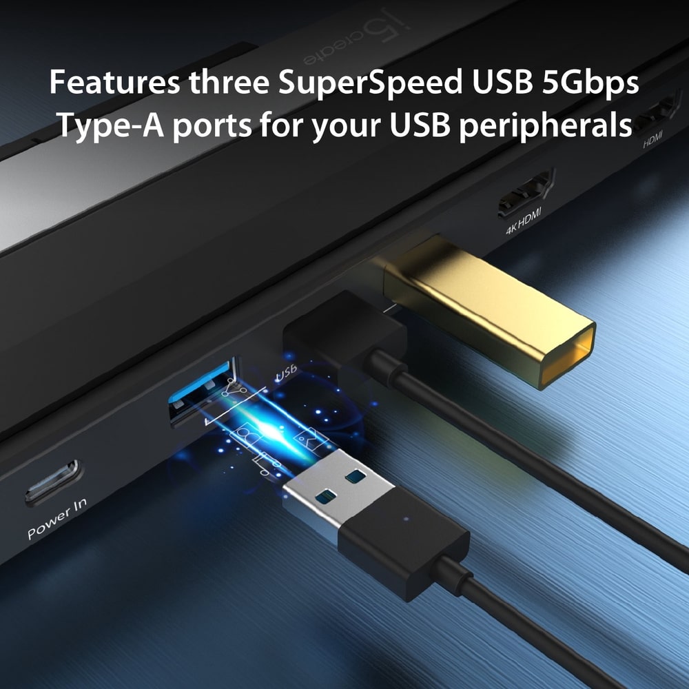 J5create USB-C 10-in-1 Dual HDMI™ Docking Station (JCD542)