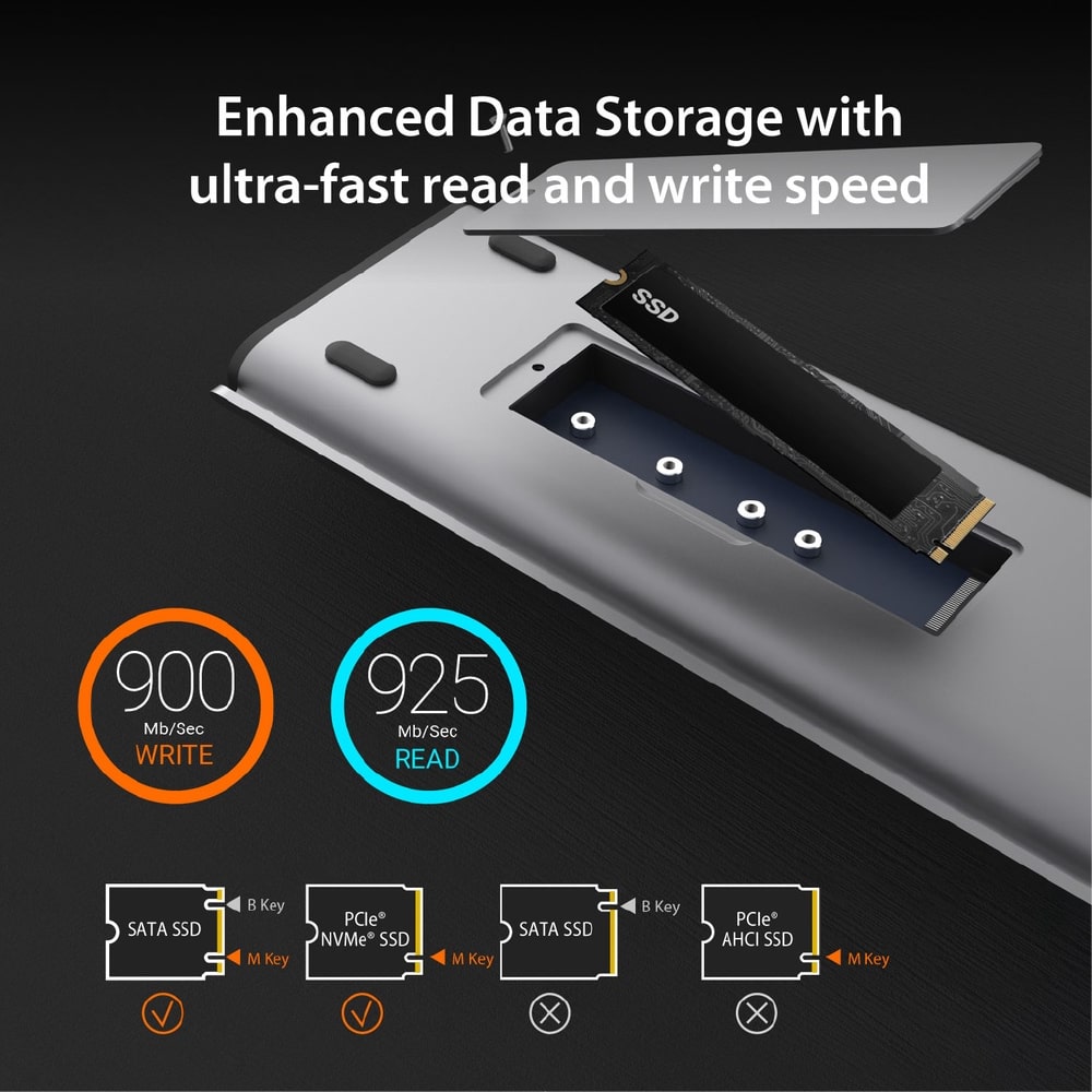 J5create M.2 NVMe USB-C Gen 2 12-in-1 Dual 4K Docking Station (JCD522)