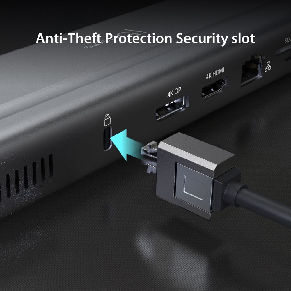 J5create M.2 NVMe USB-C Gen 2 12-in-1 Dual 4K Docking Station (JCD522)
