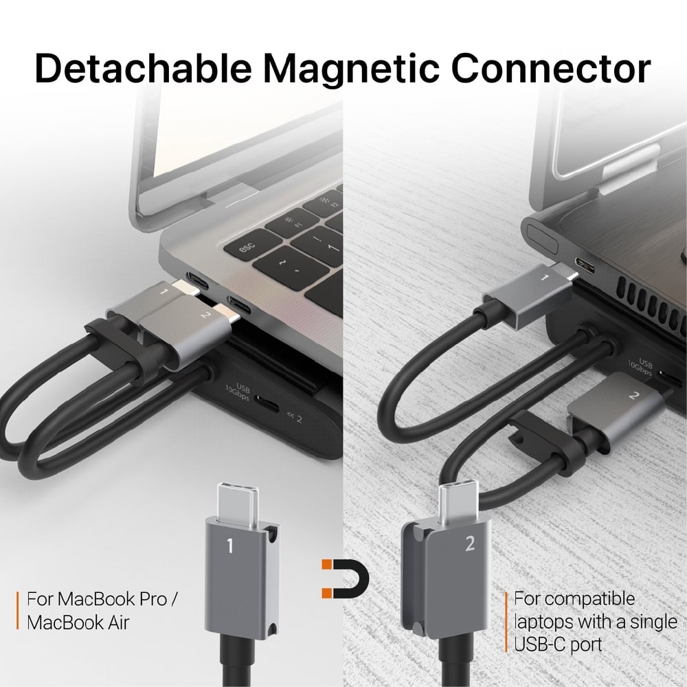 J5create M.2 NVMe USB-C Gen 2 12-in-1 Dual 4K Docking Station (JCD522)
