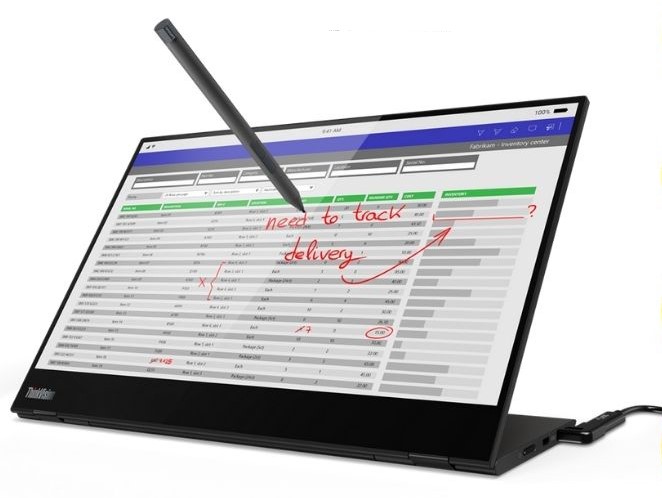 Lenovo M Series ThinkVision M14T Portable Touch Monitor- 14