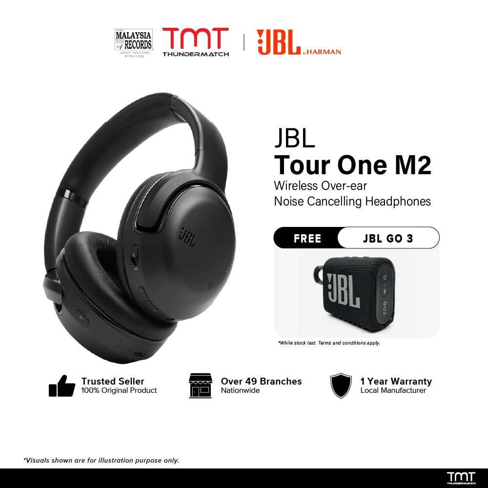 JBL Tour One M2  Wireless over-ear Noise Cancelling headphones