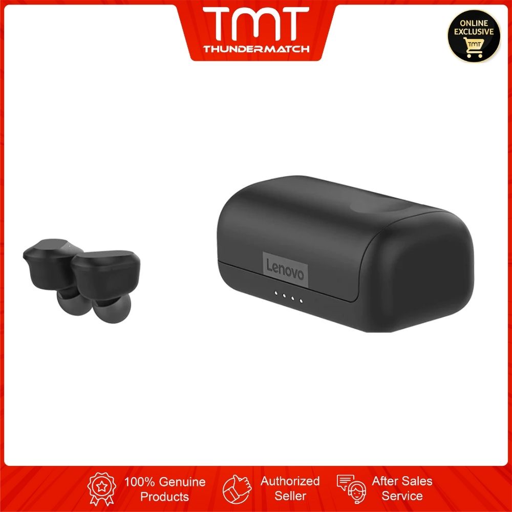 Lenovo True Wireless Earbuds ZA800002WW | 43 mAh | Charging:2 Hours | Play:6 Hours | Type C | Bluetooth 5.0 | Touch
