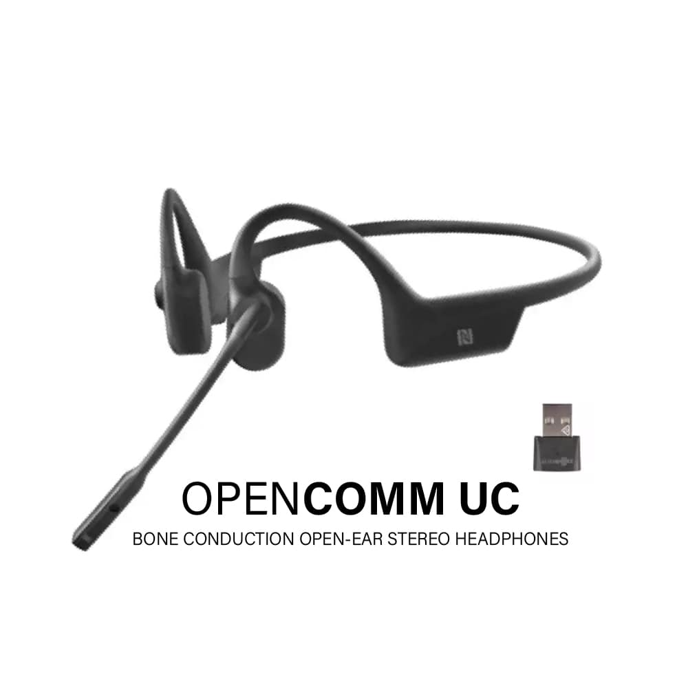 Shokz OpenComm | OpenComm UC Bone Conduction Stereo Bluetooth Headphone
