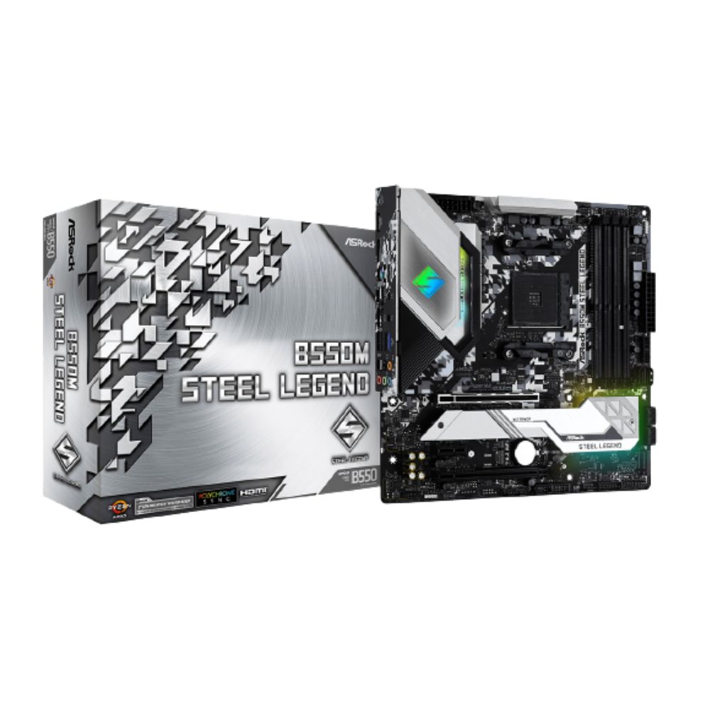 Asrock AMD AM4 B550M Steel Legend mATX Motherboard