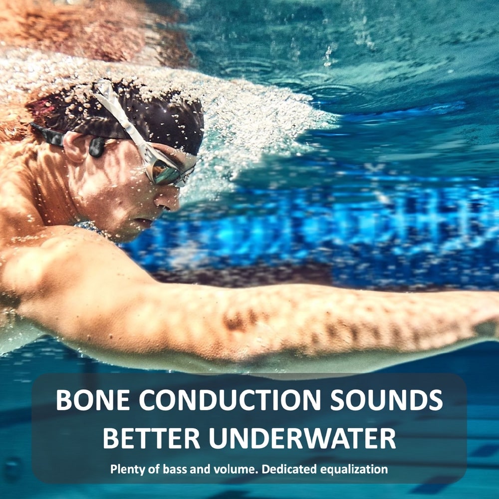 SHOKZ OpenSwim Waterproof Bone Conductions Headphone For Swimming | 4G Storage For MP3