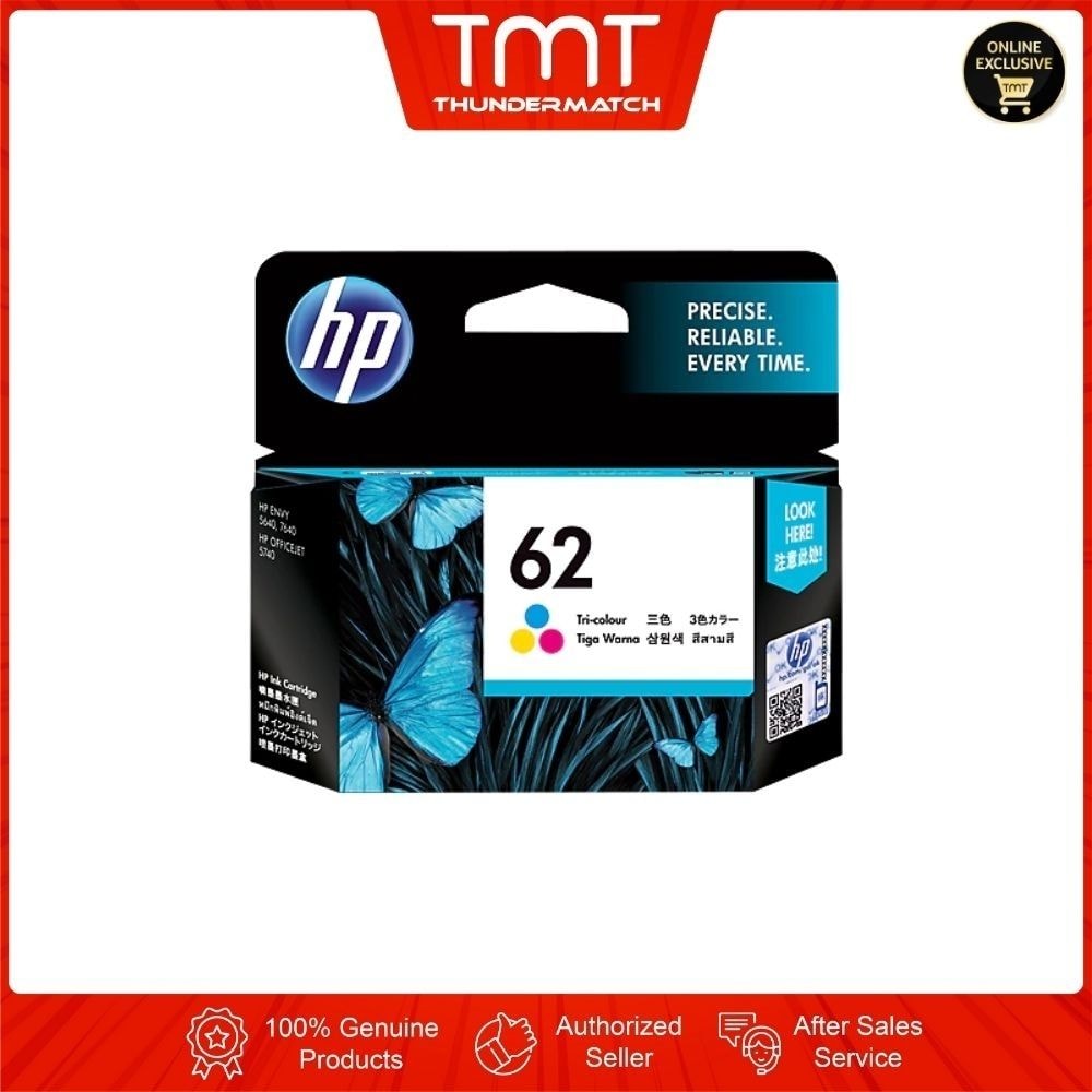 HP 62 Tri-color Original Ink Cartridge (C2P06AA)