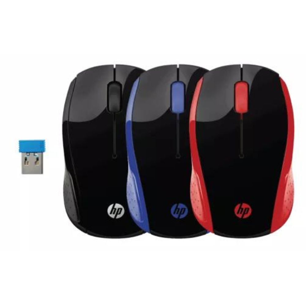 HP Wireless Mouse 200 [ Red 2HU82AA | Blue 2HU85AA | Black X6W31AA ]