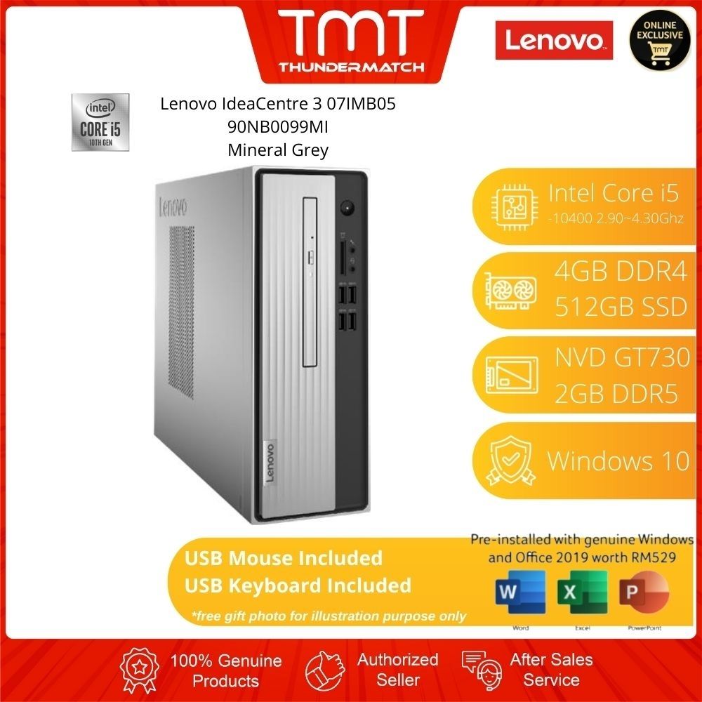 Lenovo IdeaCentre 5 14ARE05 90Q3004WMI Desktop PC | Ryzen 3-4300G