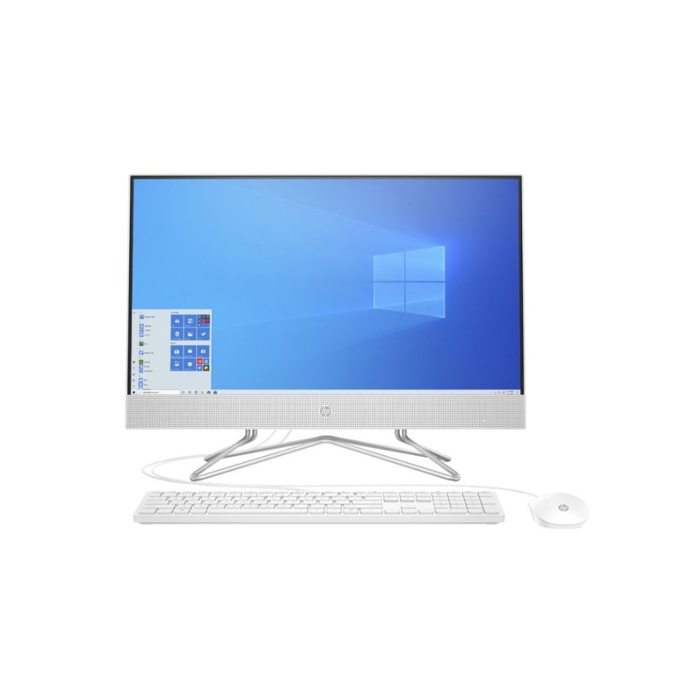 HP AIO 24-df0020d White Desktop PC | Pentium J5040 | 4GB 256GB | 23.8" FHD NonTouch | W10 | HP Wired USB Keyboard Mouse