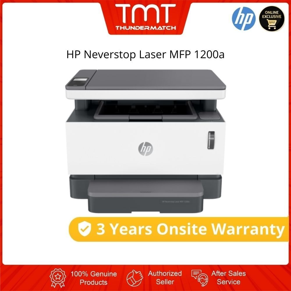 HP Neverstop Laser MFP 1200a Printer | Print | Scan | Copy | (4QD21A)