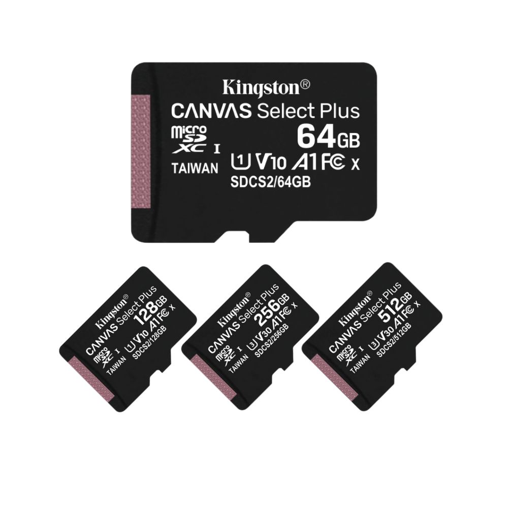 Kingston Canvas Select Plus MicroSD UHS-I C10 U1 V10 A1 Memory Card