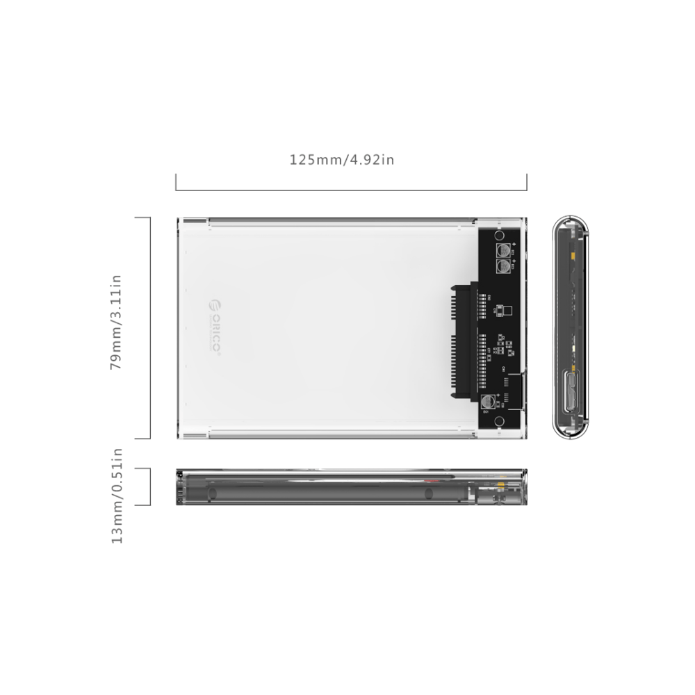 Orico 2139U3-EP 2.5" SATA USB 3.0 Hard Drive Enclosure