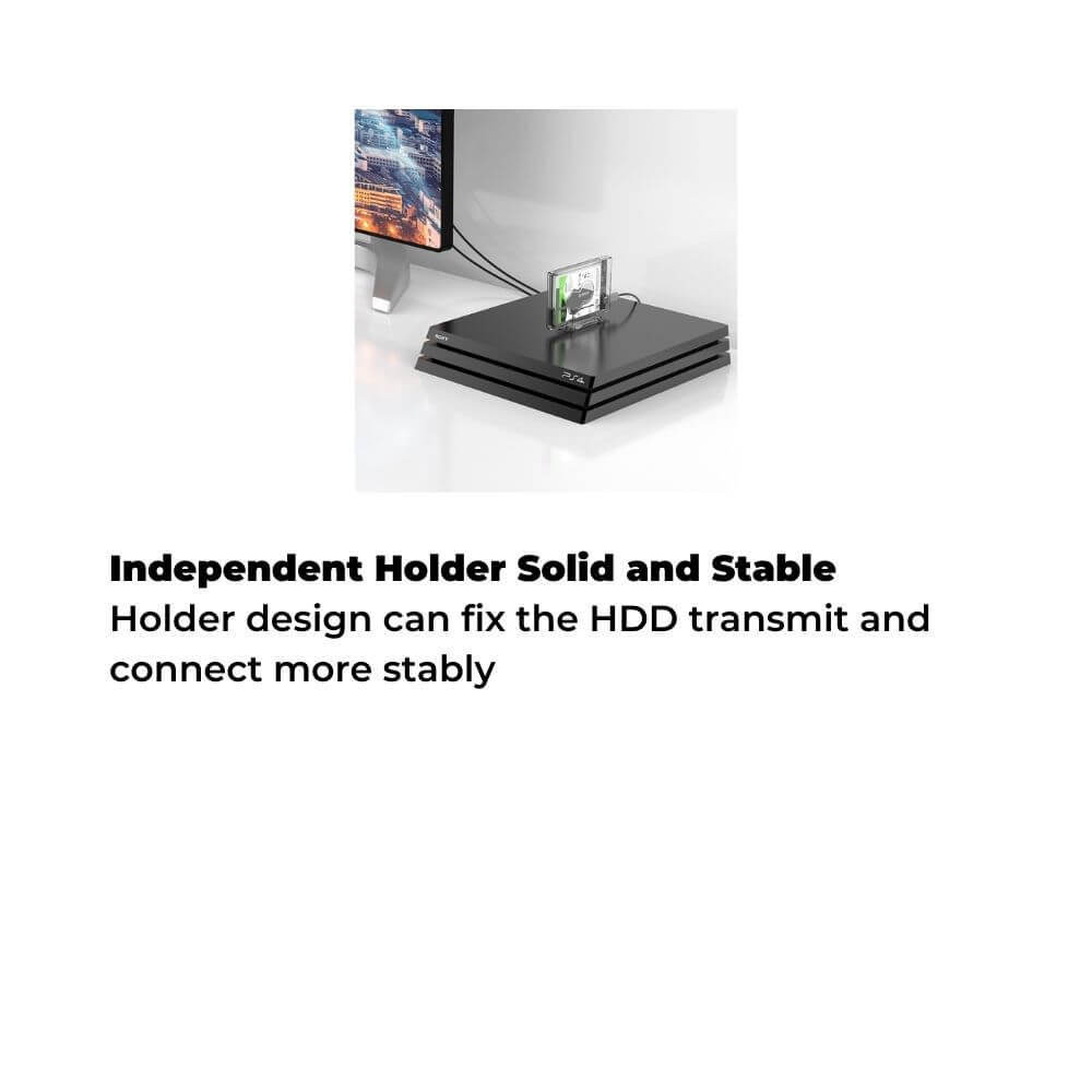 Orico 2159C3 2.5" SATA USB 3.1 Type-C Hard Disk HDD Enclosure Transparent Design With Stand