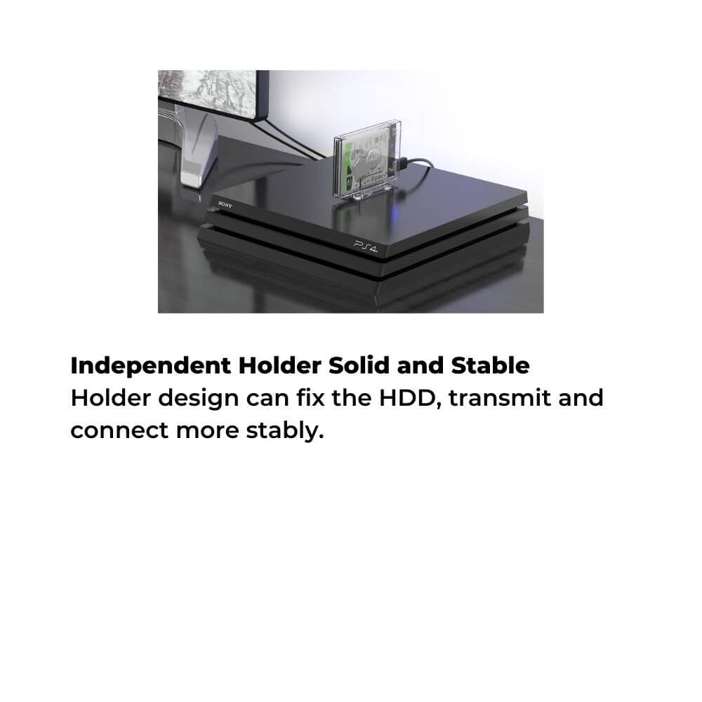 Orico 2159U3 2.5" SATA USB 3.0 Hard Drive Enclosure Transparent Design With Stand