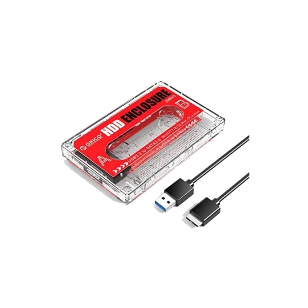 Orico 2580U3-EP 2.5" SATA USB 3.0: Transparent Design Hard Drive Enclosure