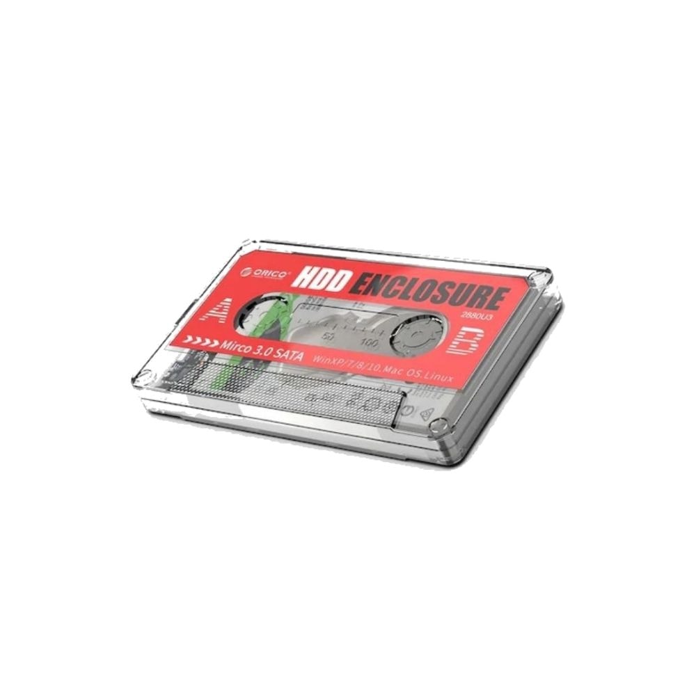 Orico 2580U3-EP 2.5" SATA USB 3.0: Transparent Design Hard Drive Enclosure