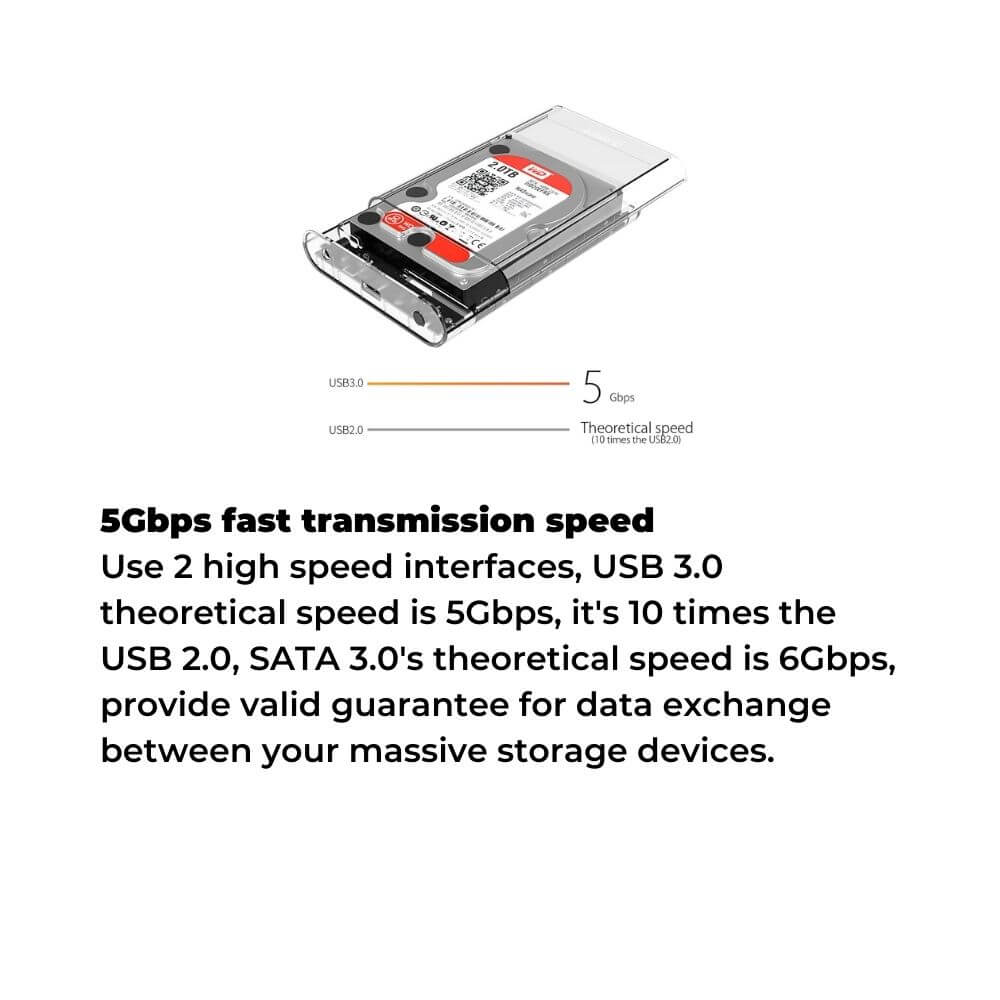 ORICO 3.5 inch External Hard Drive Enclosure (3139U3)