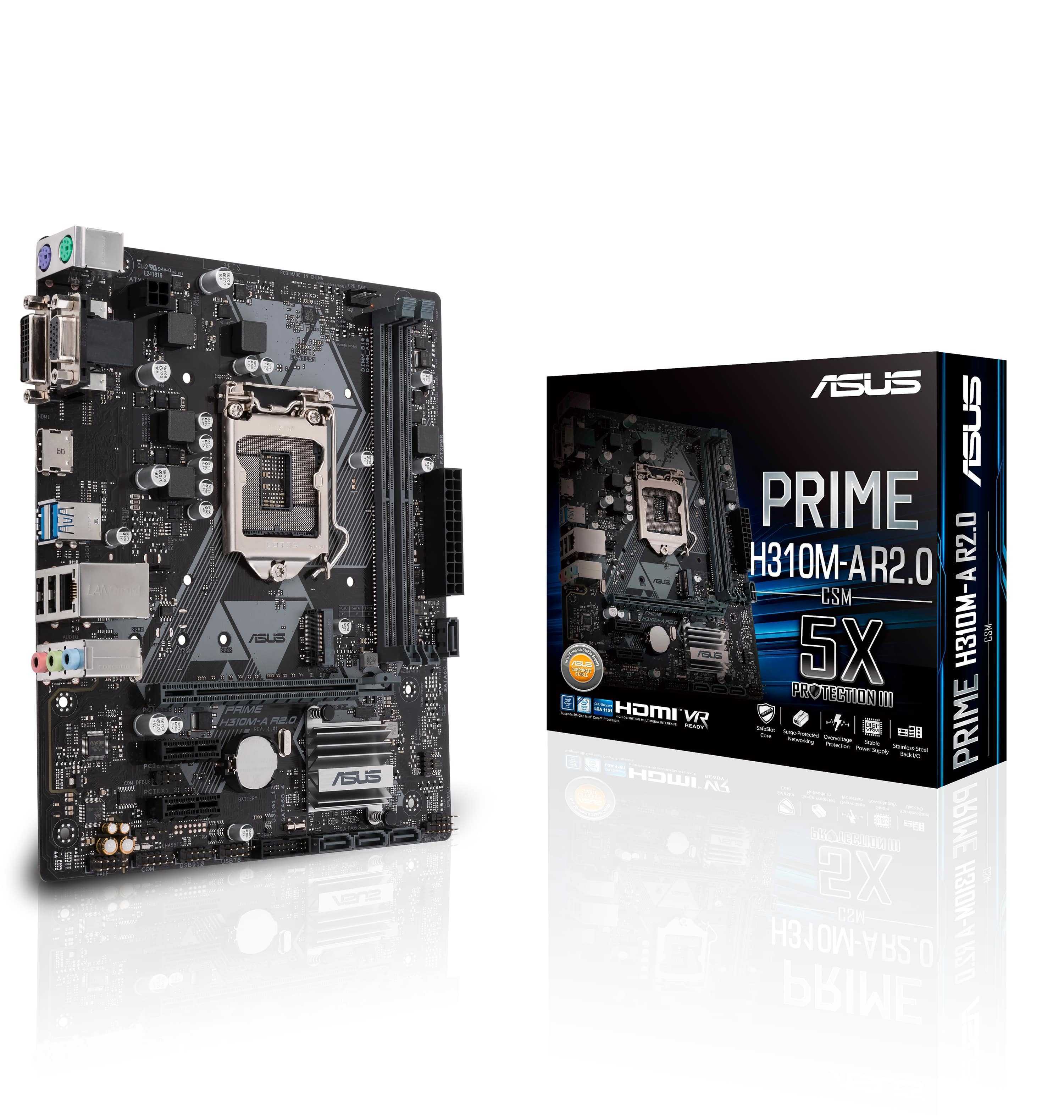 Asus LGA1151-2 Intel H310M-D R2.0 mATX Motherboard