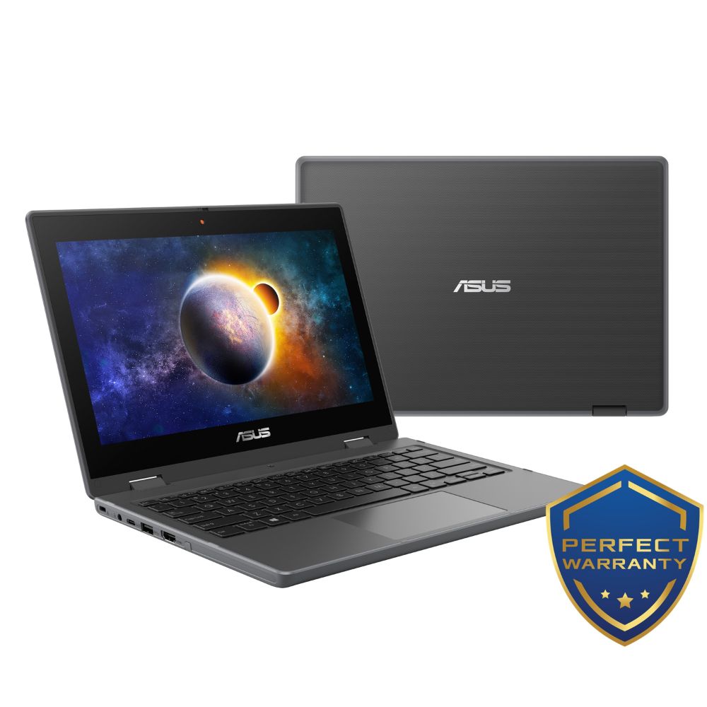 Asus 2-in-1 Laptop BR1100FK-ABP0423R Dark Grey | Intel Celeron N4500 | 4GB RAM 128GB eMMC | 11.6" HD Touch+Pen | W10 Pro