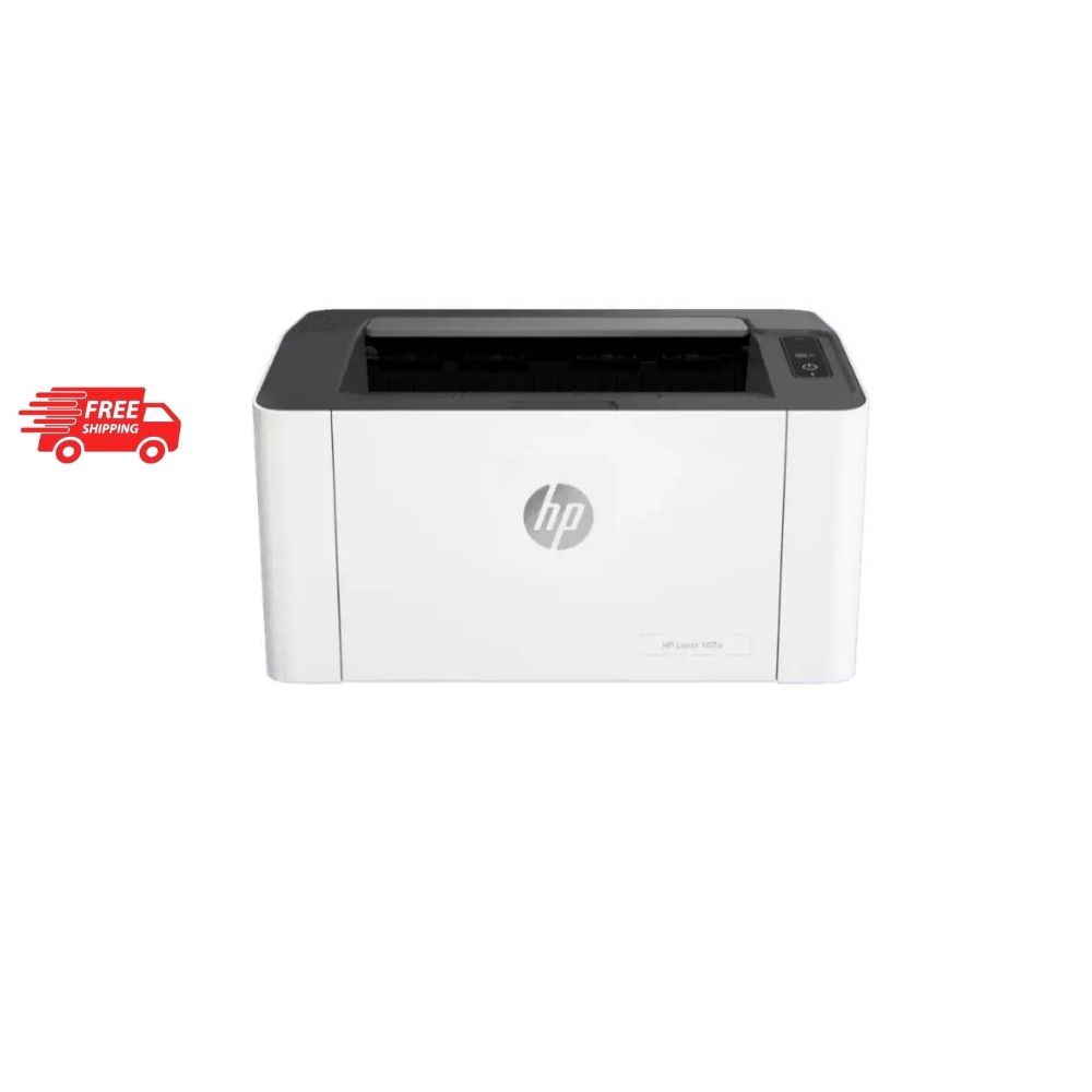 HP Laser 107a Single Function Mono Laser | Print | 20ppm | 600x600dpi | 3 Years Warranty | W1107A |1,000pages (4ZB77A)